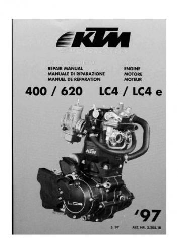 Mai multe informaţii despre "KTM 400,620 LC4,LC4e - Engine Repair Manual '97 GER.pdf"