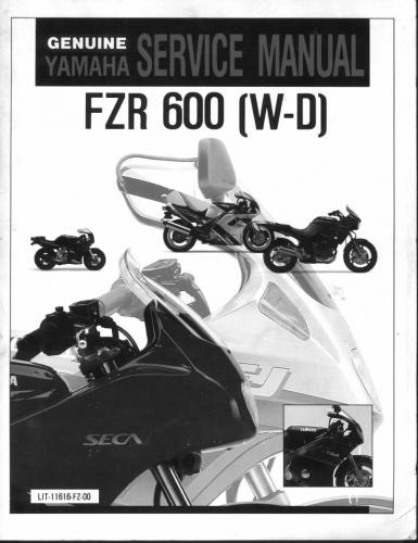 Mai multe informaţii despre "Yamaha FZR 600 (W-D) 1989-1993 Service Manual"